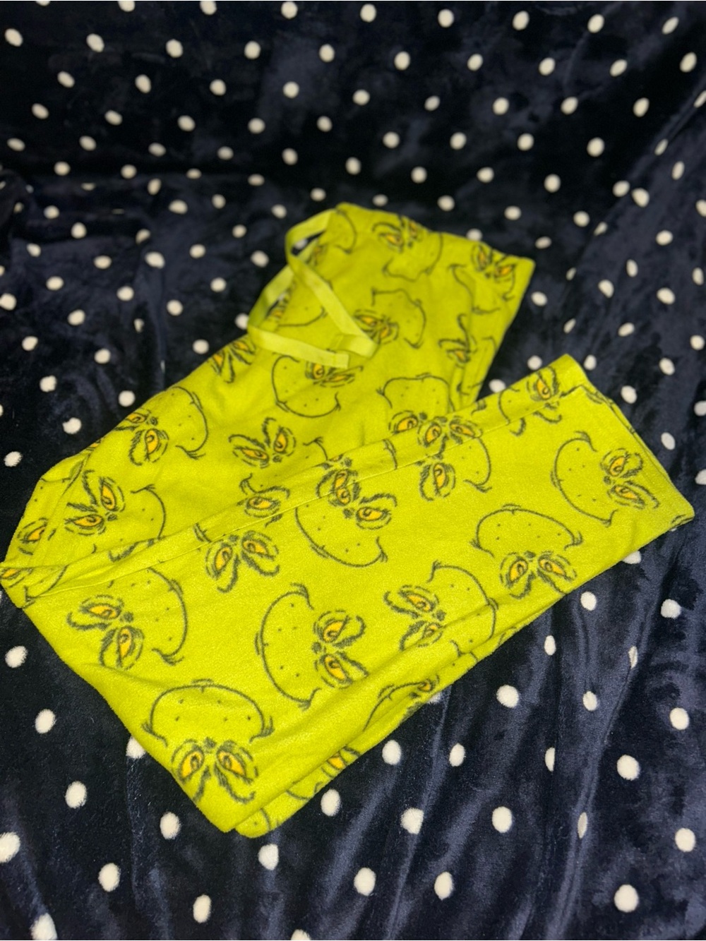The Grinch Pajama Bottoms in Neon Green